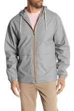 $89.50 Weatherproof Vintage Rope Wind Slicker Jacket, Sharkskin, S