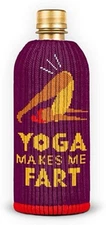 Freaker USA Koozie Beverage Insulator Sweater 'Yoga Makes Me Fart' 