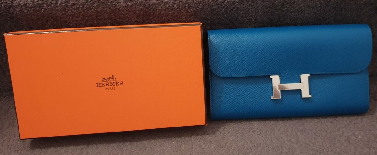 Hermes Constance Long Wallet Epsom 7W Izmir Blue Brand NEW Hermes Constance Long Wallet Epsom 7W Izmir Blue Brand NEW