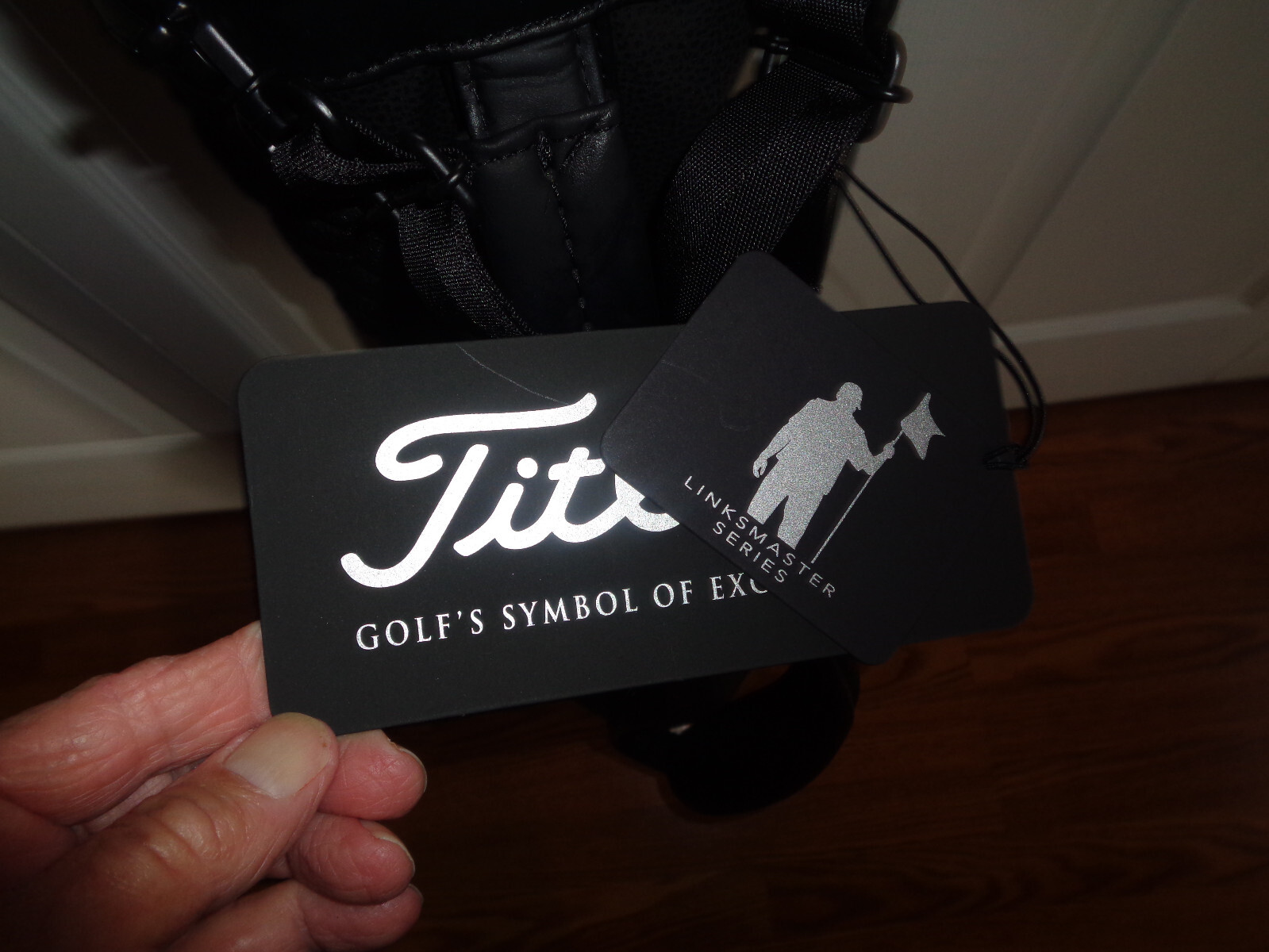 New Titleist Linksmaster Black carry bag CST eBay