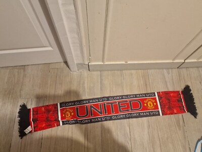 Écharpe Officielle Manchester FC – Double Face, 146 Cm, 100% Acrylique, Sous Blister