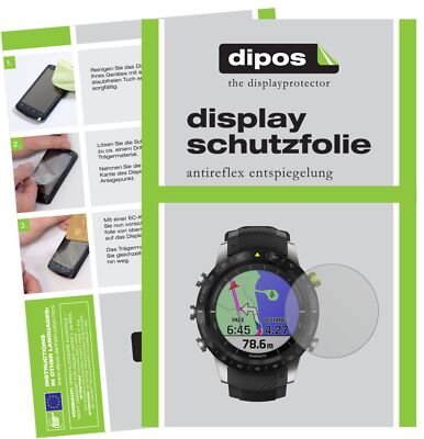 Dipos Pellicola Protettiva Antiriflesso Per Garmin Vivoactive 4s (40mm) – 2 Pezzi – Made In Germany