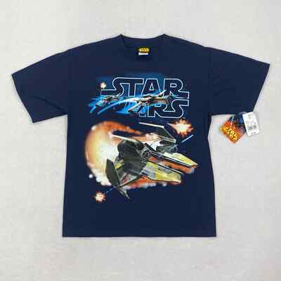Vintage Star Wars Shirt Sz Youth XL Blue Episode III Jedi