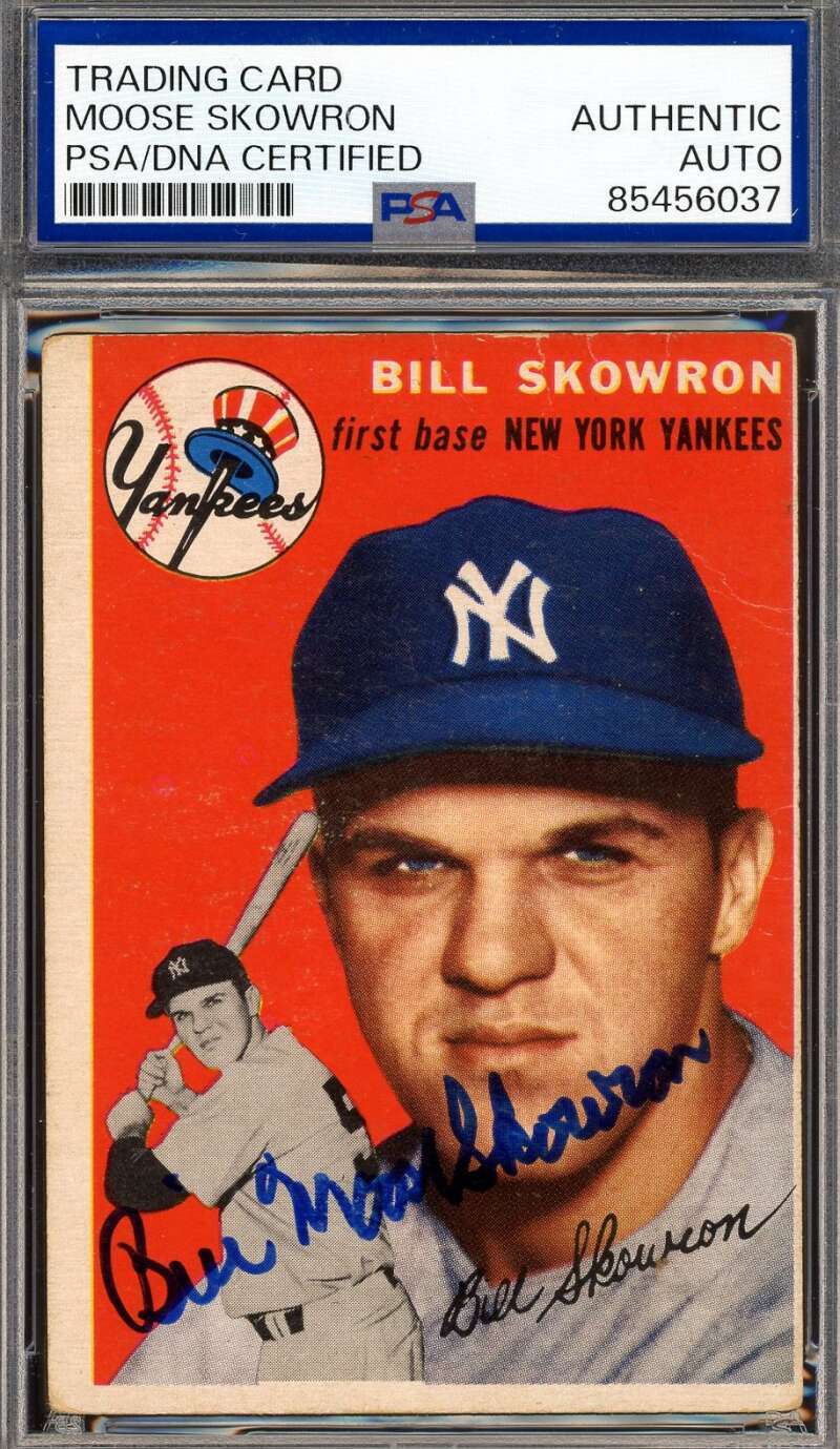 Bill Skowron #239 Baseball Cards 1954 Topps trading card — raw and PSA graded price guide