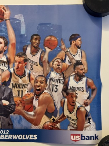 Minnesota Timberwolves NBA SGA Poster lot of 3 Christian Laettner 2011-12 team - Picture 13 of 19