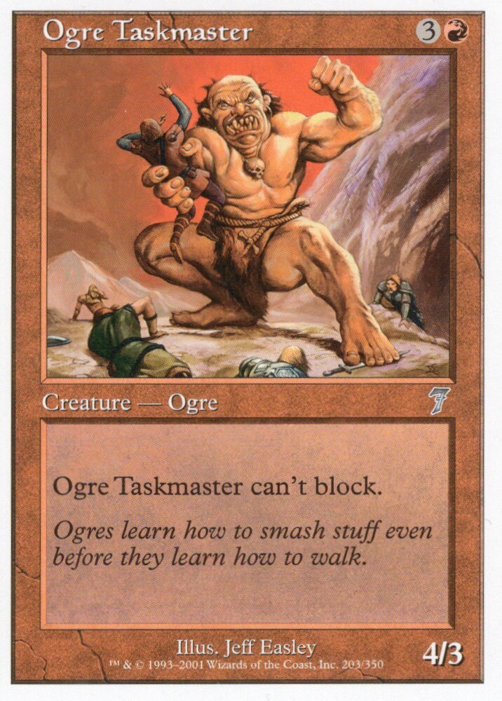 3X OGRE TASKMASTER 203/350 7TH SEVENTH MTG MP X3 (yourdeckbuilder)