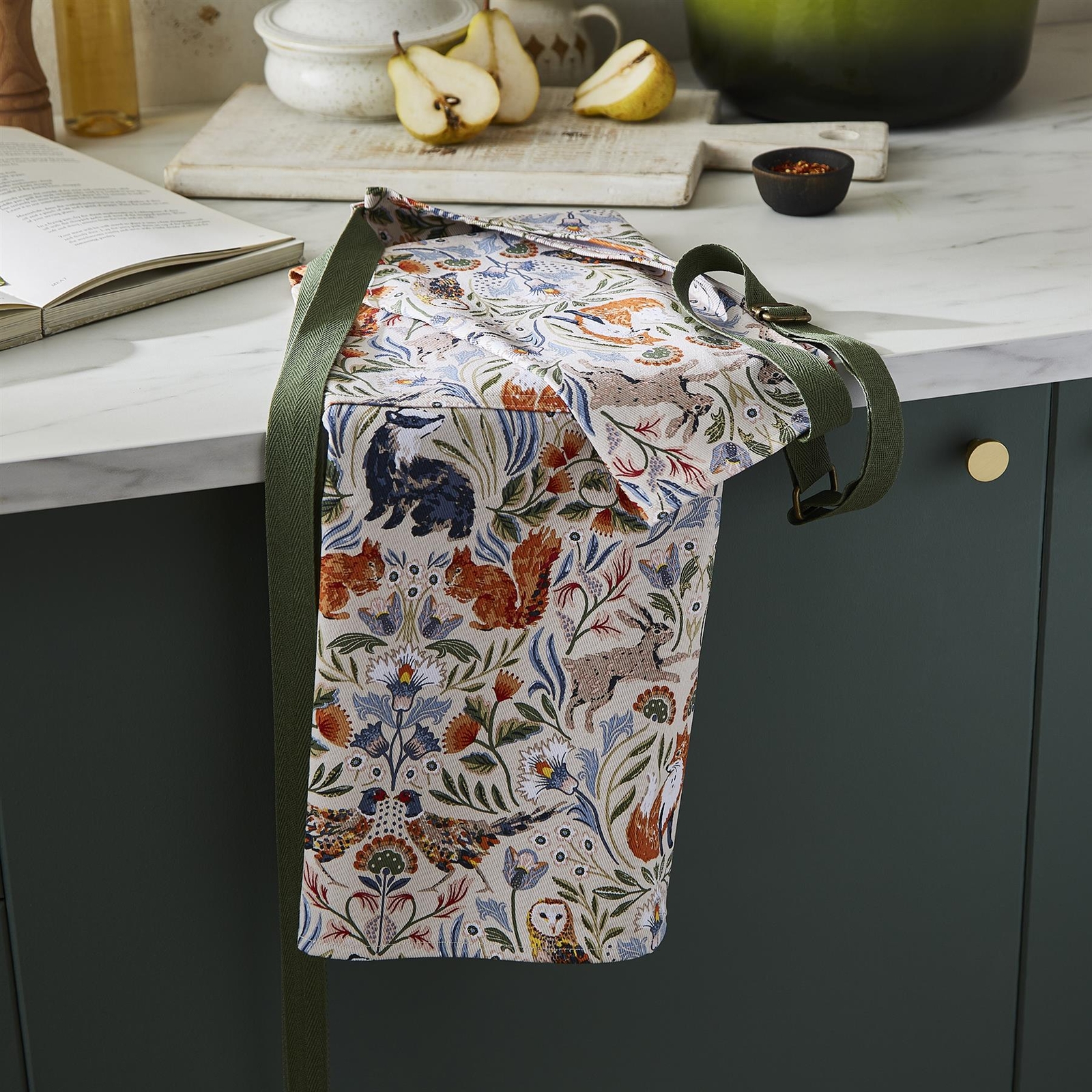 Ulster Weavers Unisex Beige 'Blackthorn' Animal Print 100% Cotton Apron In - Image 2