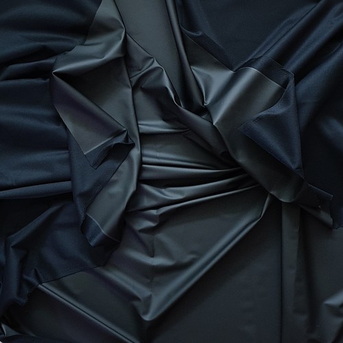 MATTE VINYL PLEATHER GOTHIC FETISH FABRIC WATERPROOF RAINCOAT BLACK WHITE 54'W - Picture 43 of 149