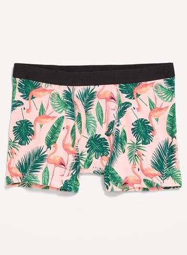 Calzoncillo boxer Old Navy para hombre lavado suave 4,5” entrepierna rosa flamenco talla pequeña - Imagen 3 de 3