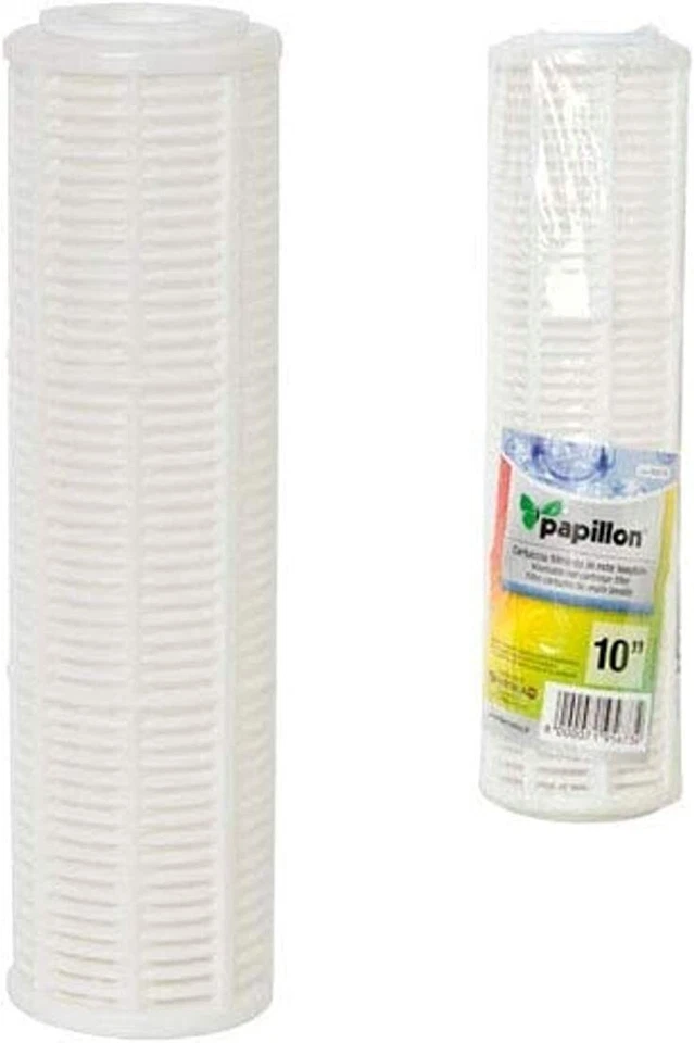 PAPILLON CARTUCCIA Filtro RETE LAVABILE Depurazione Acqua 10" Osmosi Inversa Sedimenti