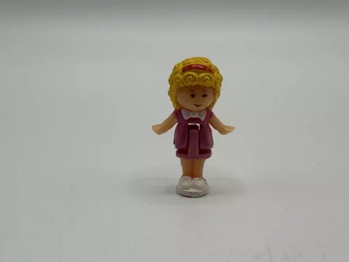 Polly Pocket and Cat from Polly's Townhouse 1989 Figures Only Cafe
