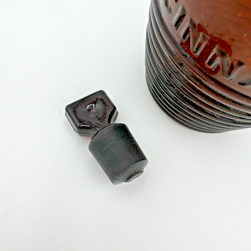 Dr C W Robacks Stomach Bitters Bottle Cincinnati OH Stopper is Marriage Brown - Picture 4 of 15