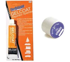 Yachticon Gelcoat Reparatur Spachtel Weiß Kunstharzspachtel + Marine-Klebeband