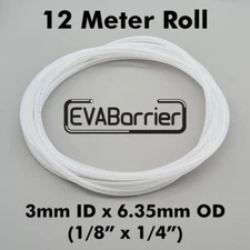 EVABarrier Double Wall Draft Tubing - 3 mm ID x 6.35 mm OD | 39 ft. Roll 1/4"OD