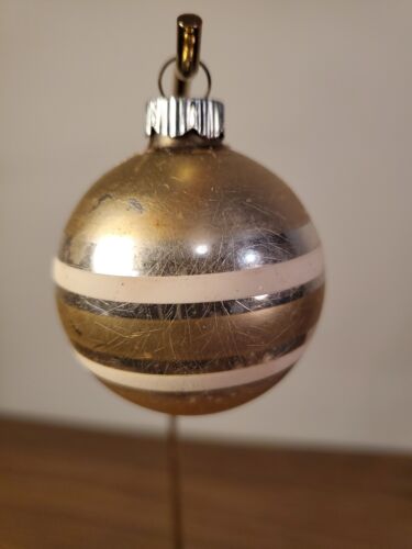 Vintage Shiny Brite Mix Brand Glass Christmas Ornaments Unsilvered WW2 2" Mica - Picture 17 of 22