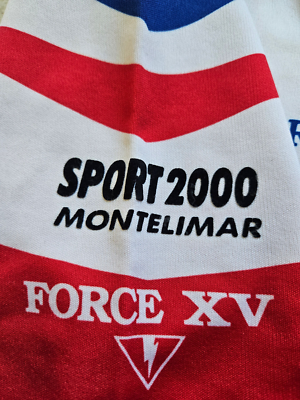 Maillot De Rugby Montélimar UMS Vintage Force XV - N°10 - Taille XL - Homme