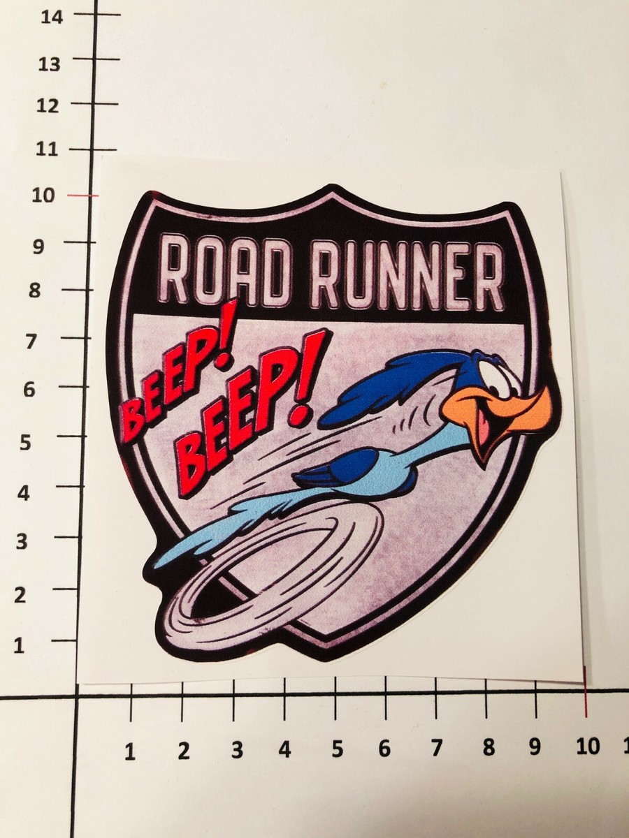 Roadrunner Beep Beep Sticker Hot Rod US Car Custom Auto Motor V8