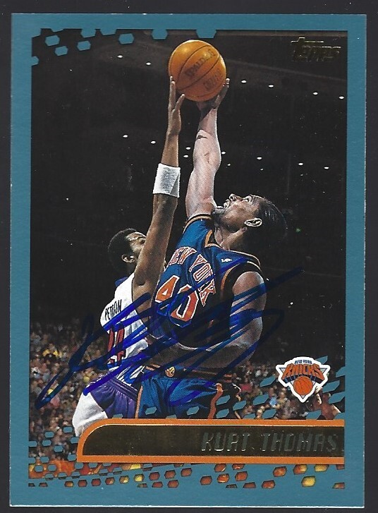 2001-02 Topps basketball #159 Kurt Thomas IP autograph signed card