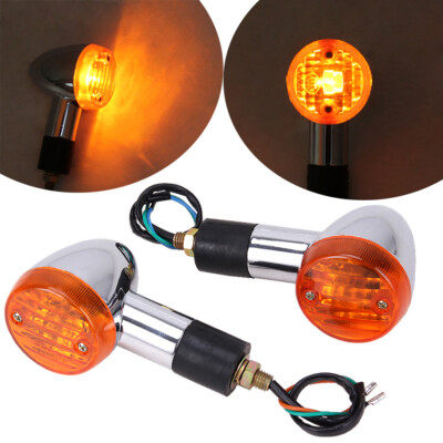 4X Turn Signal Light Blinker Amber For Suzuki Intruder VL800