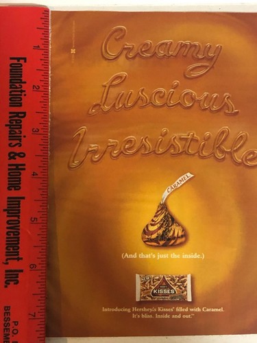Pubblicità Hershey 2004 baci con caramello stampa d'epoca pa27 - Foto 2 di 3