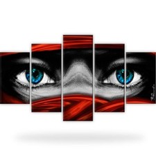Tuareg Augen Orient Orient Bild Bilder Wandbild Kunstdruck  5 Teilig