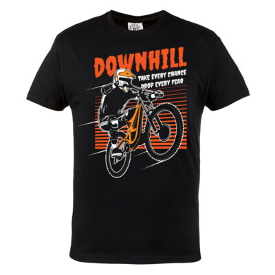 Downhill MTB T Shirt Herren Mountainbike Fahrrad Bike Rider Geschenk Shirt