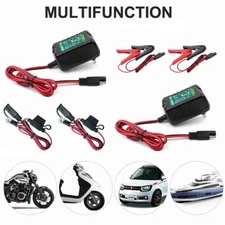 2Kit 12V Auto Car Battery Charger For Battery trickle Maintainer Boat Motorcycle