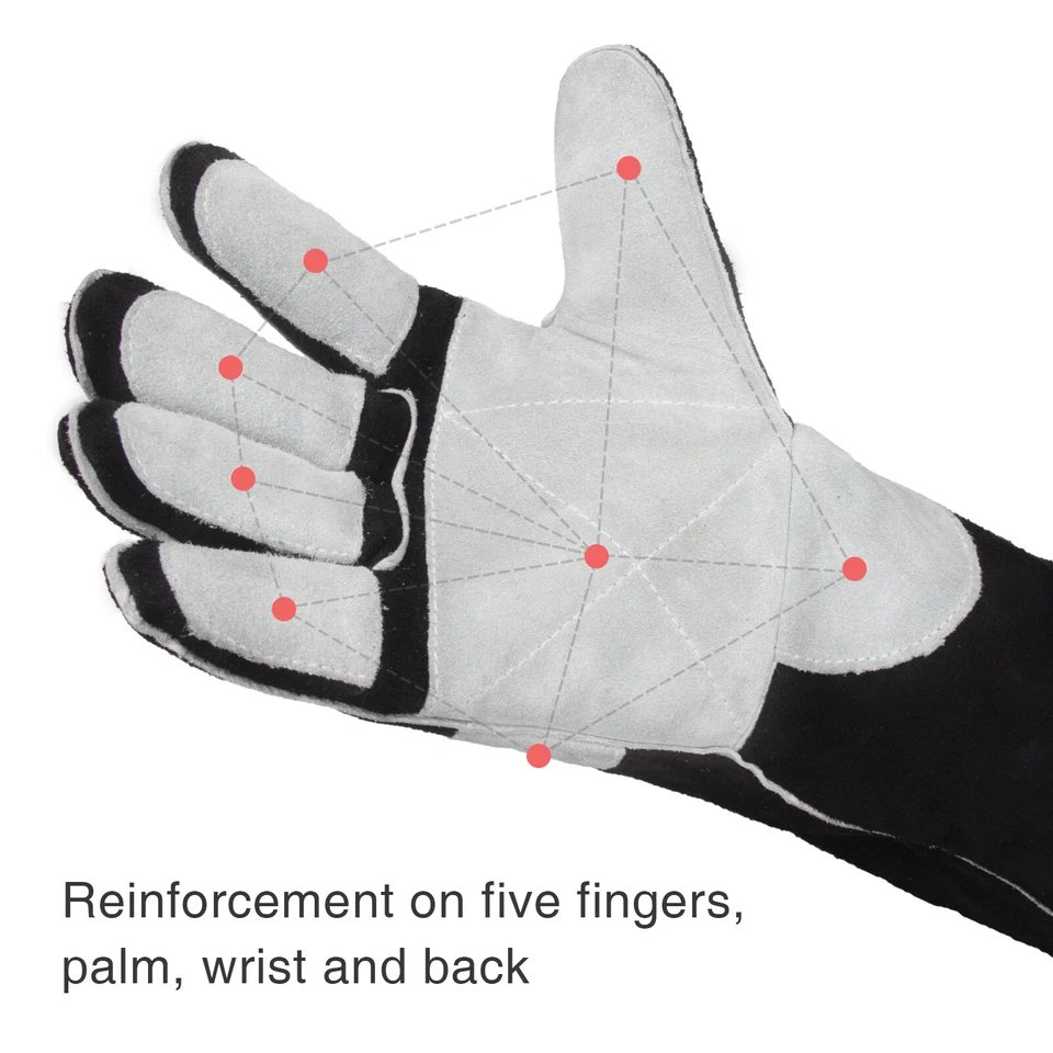 Leather Forge MIG Welding Gloves, with Kevlar Stitching Heat/Fire Resistant - Image 4 of 4