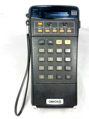 70´s vintage calculator Taschenrechner OMRON 88 M in working condition     10867