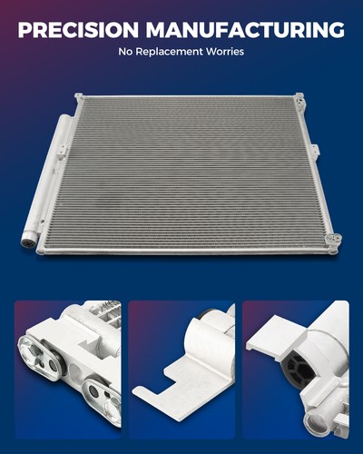 7-3569 New AC A/C Condenser with Receiver Drier for Honda Civic Coupe 2006-2011 - Picture 2 of 16