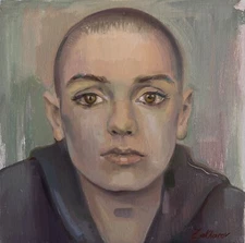 Original Oil Portrait Sinead O’Connor Signed Painting Contemporary Realism 