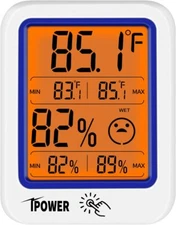 Digital Hygrometer & Thermometer Gauge Indicator Temperature Humidity Monitor