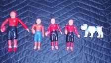 VINTAGE LOT OF CELLULOID FOOTBALL PLAYERS, MADE IN OCCUPIED JAPAN