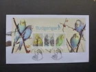 AUSTRALIA 2022 BUDGERIGARS - 3 STAMP MINI SHEET FIRST DAY COVER