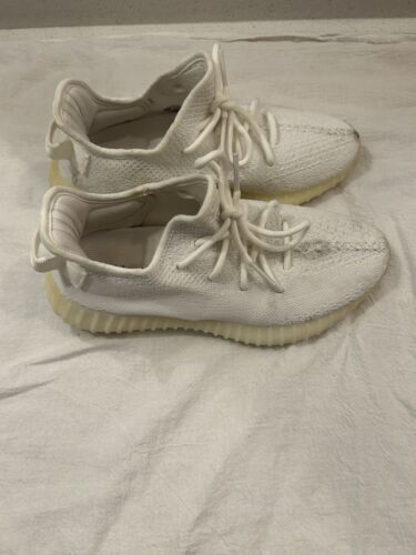Adidas Yeezy Boost 350 V2 Low Cream/Triple White Men’s Size 7.5 - Picture 3 of 10
