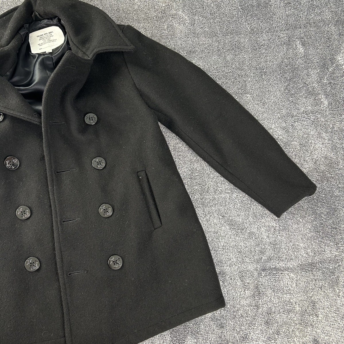 【新品未使用】STAND COLLAR PEA COAT NAVY 6460310_Navy_Blue?wid=400&hei=