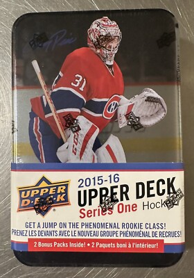 2015/16 Upper Deck Series 1 Hockey Tin (12 Packs Per Tin) Factory Sealed
