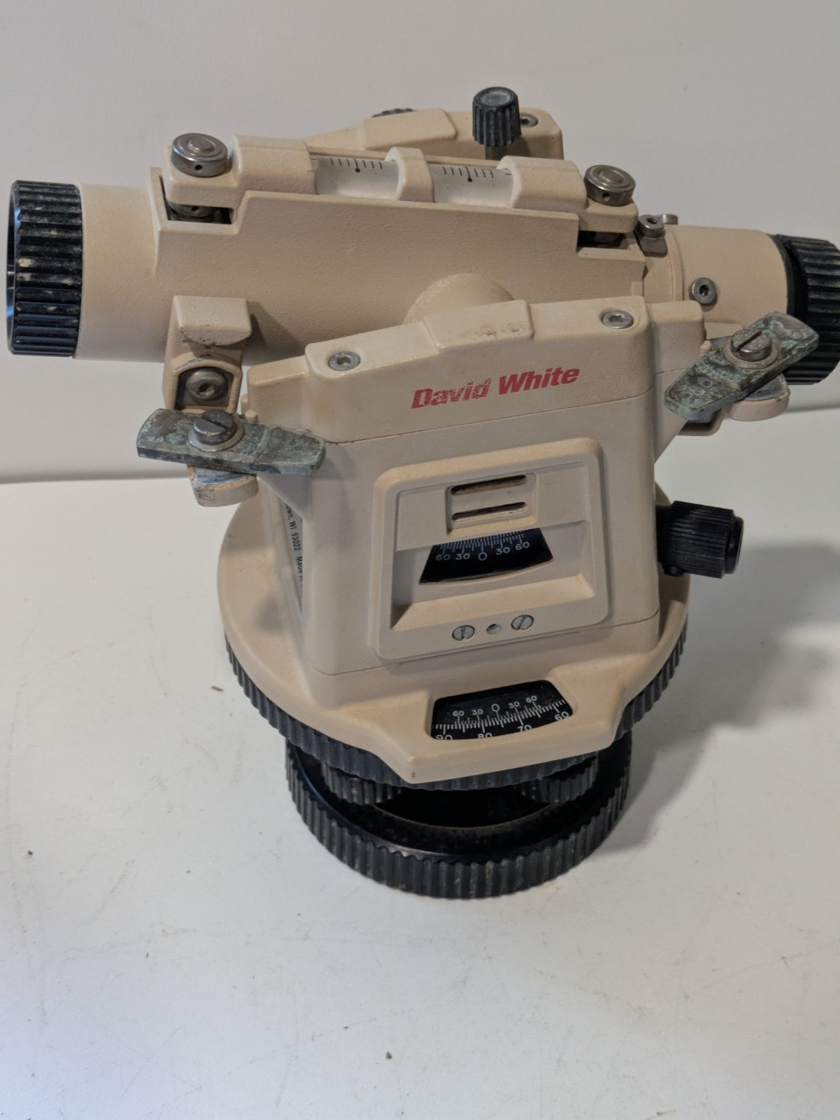 David White LT8-300P Universal Level-Transit Model 8871 Optical Plummet w/ Case