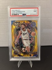 2024-25 Panini Select - Courtside Cade Cunningham #224 Gold Tectonic Prizm /10
