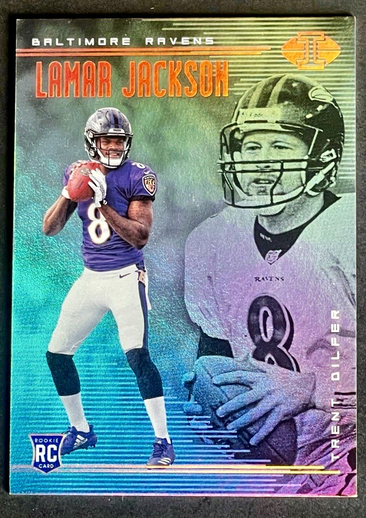 2018 Panini Illusions Lamar Jackson Rookie RC #25 Ravens