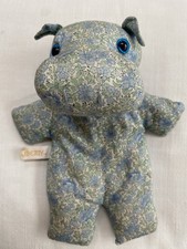 Liberty Of London Vintage Bean Bag Toy Hippo Floral Fabric