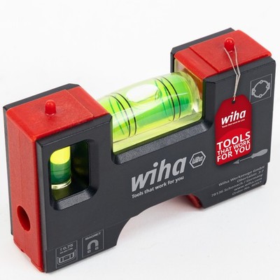 Wiha Mini Wasserwaage 10cm Magnet Steckdose Elektriker Libelle (46957)