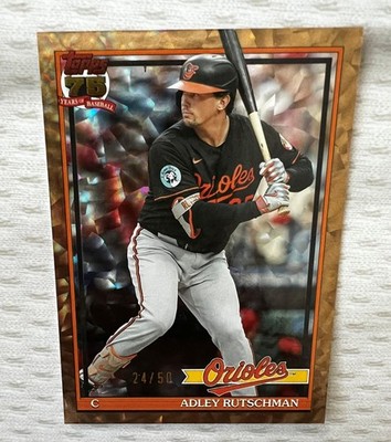 2026 Topps Series 2 Gold Diamante Foil #24/50 Adley Rutschman 91B2-42 ORIOLES