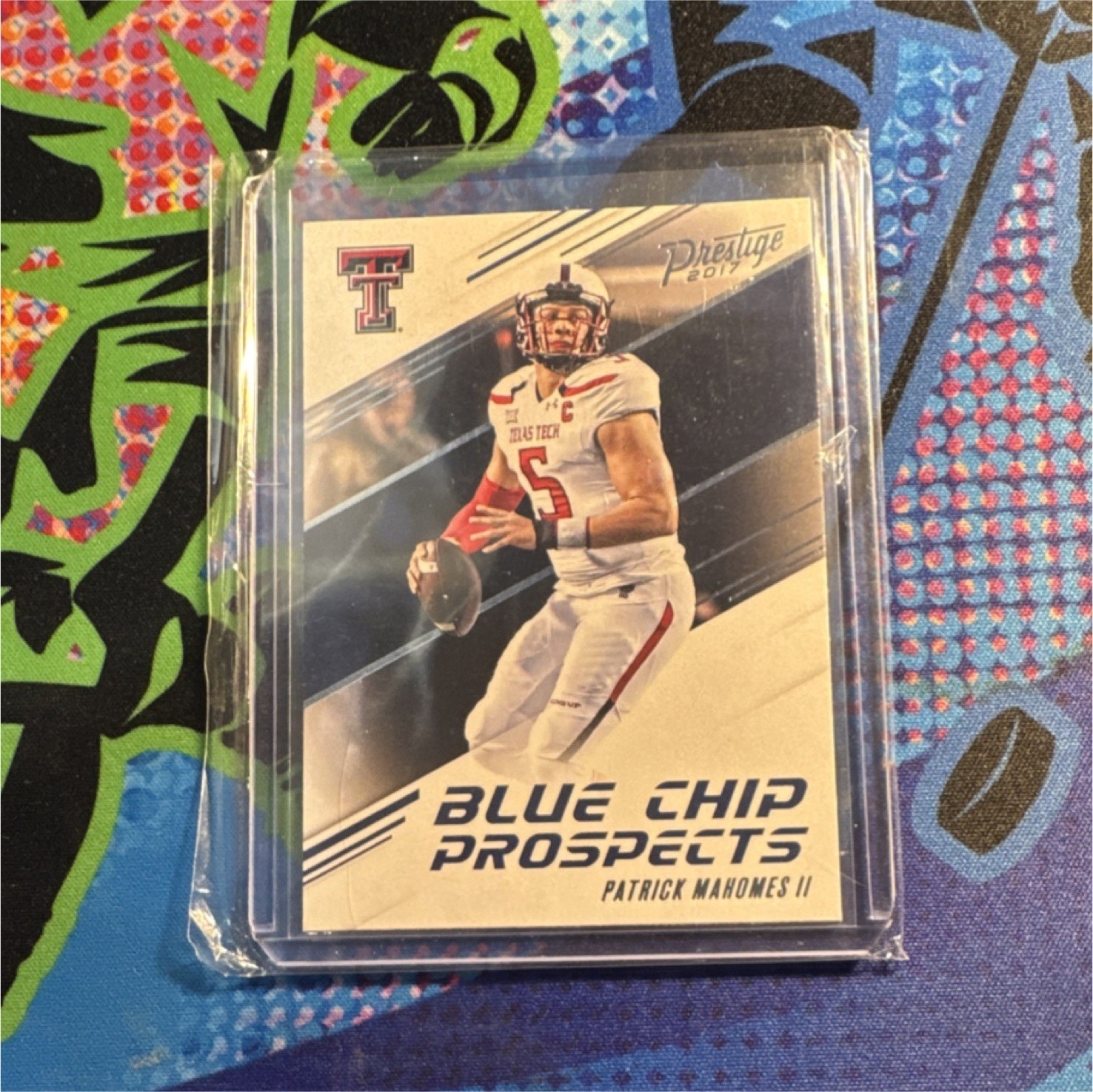 2017 Panini Prestige Patrick Mahomes II Texas Tech Blue Chip Prospects #8