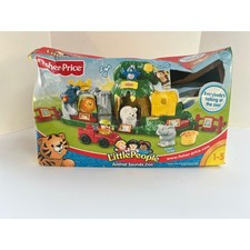 Fisher-Price Little People Animal Sounds Zoo Playset with Figures - Damaged Box