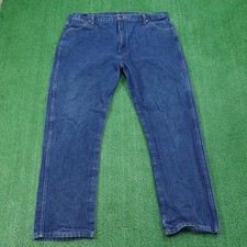 Vintage Wrangler Jeans 40x29 42x30 Blue 13MWZ Cowboy Cut Straight Leg Denim