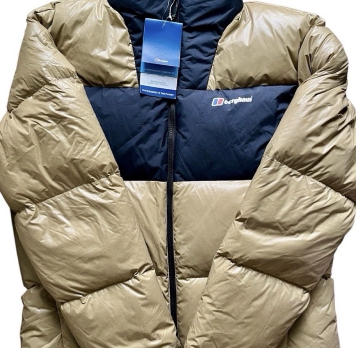 Chaqueta acolchada Berghaus Arkos Reflect Hydrodown para mujer L nueva con etiquetas negra piedra