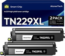 TN229 / TN229XL High Yield Toner Cartridge (2-Black) Replacement for Brother TN2