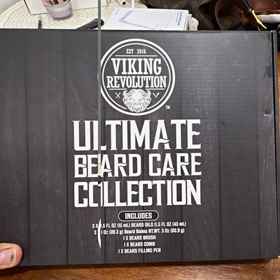 Viking Revolution Ultimate Beard Care Collection Kit w/ Wash, Oil, Balm, Comb