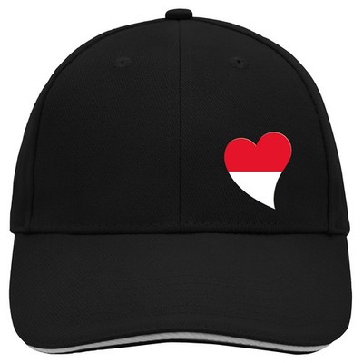 Kappe Monaco Flagge Herz Geschenkidee Monaco Geschenk Präsent Mitbringsel Souven